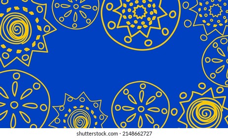 Vector. Perforated monochrome patterns, hand-drawn Papel Picado pattern. Hispanic Heritage Month. Polygonal pattern for web banner, poster, cover, splash, social network.