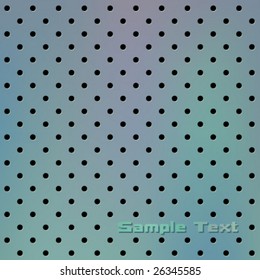 Vector perforeated metal background
