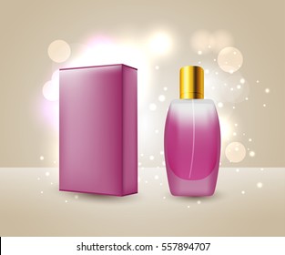 Vector perfume bottle.Perfume spray bottle design.