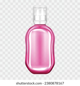 Botellas de vidrio de perfume vectorial transparentes.