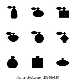 Vector perfume icon set