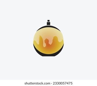 Vektorparfüm-Illustration , Parfüm-Illustration. Vektor Logo Parfüm Flasche 