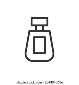 Vector perfume line icon. Symbol in trendy outline style. Vector illustration isolated on a white background. 