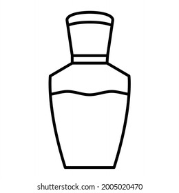 Diseño de iconos de contorno de perfume de vectores

