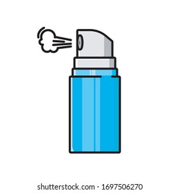 vector perfume spay icon flat design outline illustration