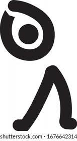 vector de la persona que se estira, fondo blanco