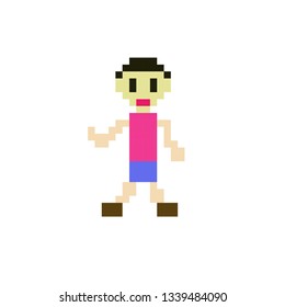 vector person pixel art