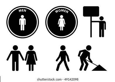vector person signs and symbols