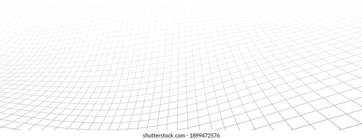 Vector Perspective Grid. Abstract Gradient Wave Of Lines. Big Data. Digital Background. Futuristic Vector Illustration.