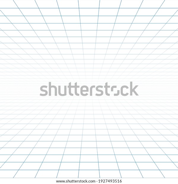 Vector perspective grid. Abstract wireframe\
landscape. 3d vector\
illustration.
