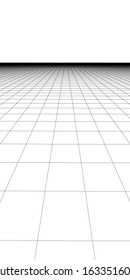 Vector perspective grid. Detailed lines forming an abstract background