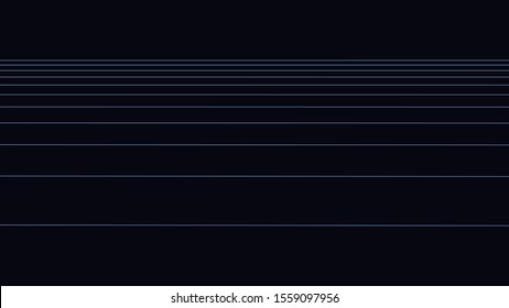 Vector perspective grid. Grid of transverse lines. Detailed lines on black background.