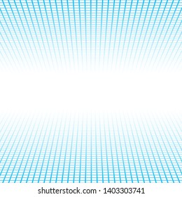Vector perspective illustration consisting of blue squares tiles. Creative abstract pixel, tile, mosaic geometric background, banner. Pattern for your kitchen, bathroom, floor, pool, roof.