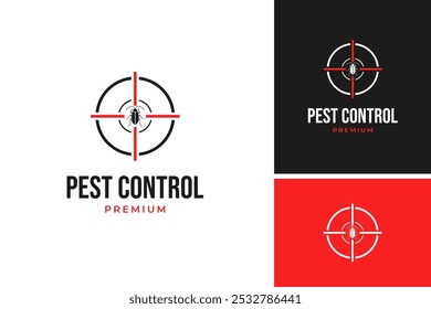 Vector of pest control cockroach logo design template illustration