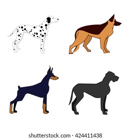 6,564 Dog outline side Images, Stock Photos & Vectors | Shutterstock