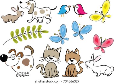 vector pet set