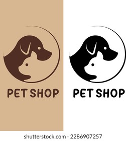 Vector Pet Shop logo design template