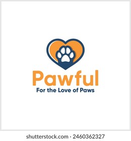 Vector pet shop logo full of modern minimalist concept