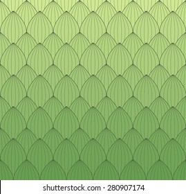Vector Petals Pattern. Floral background. Abstract petals background with a flow of colors. Textile or paper pattern. Green life pattern. Monochrome Abstract background. Vector regular Texture.