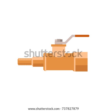 Vector petcock picture of a flat design.