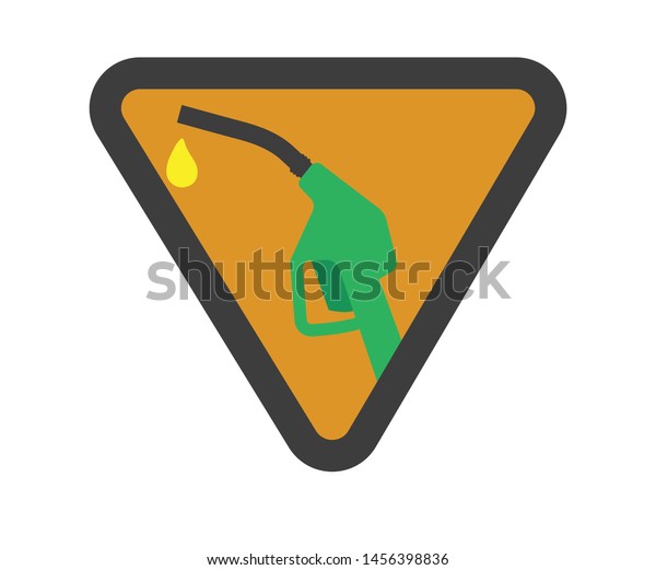 Vector petrol pump design\
and logo.