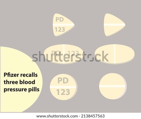 vector Pfizer recalls blood pressure drug, the design can be used for web, collection, ideas and more