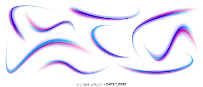 Vector pgn glitter light fire flare trace. Abstract image of speed motion on the road. Speed of light concept png background.	