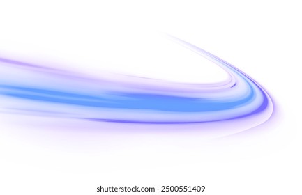 Vector pgn glitter light fire flare trace. Abstract image of speed motion on the road. Speed of light concept png background.	
