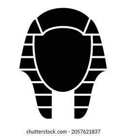 Vector Pharaoh Glyph Icon Design
