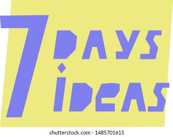 vector phare: seven days seven ideas