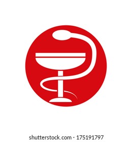 Vector pharma symbol. Single color. Just change.