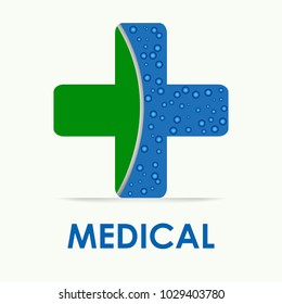 Vector of pharmacy logo, medical cross symbol or icon