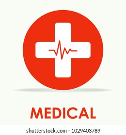 Vector of pharmacy logo, medical cross symbol or icon