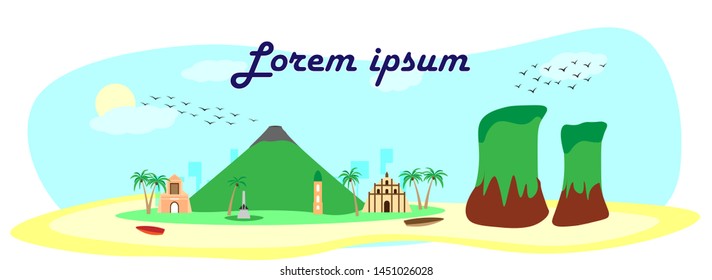 Vector of Philippines skyline for travel
