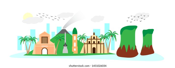 Vector of Philippines skyline for travel