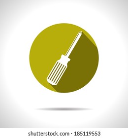Vector phillips screwdriver icon. Eps10