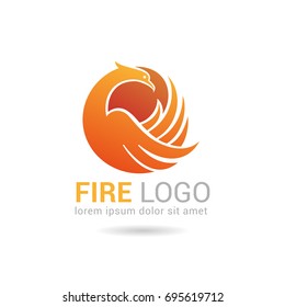 Vector Phoenix Logo template. Eps-8