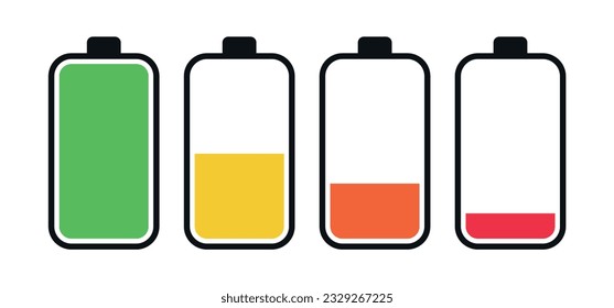 Batterieaufladezustand eines Vektortelefons 