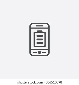 Vector phone battery Icon