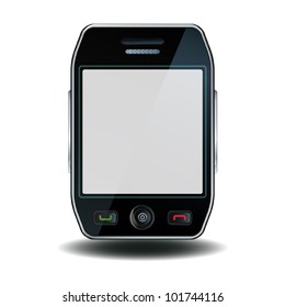 Vector phone with blank display