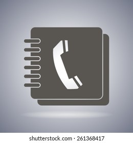 Vector phone book icon