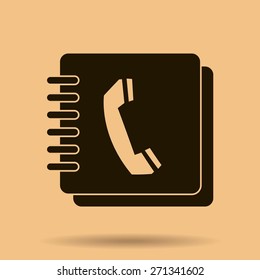 Vector phone book icon