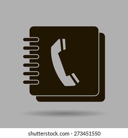 Vector phone book icon