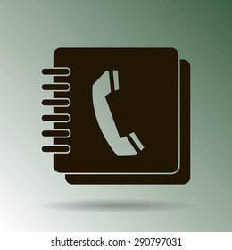 Vector phone book icon