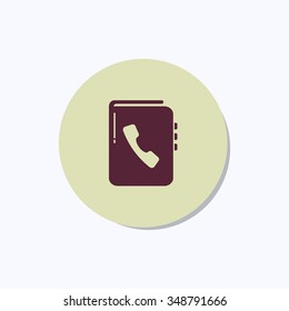Vector phone book icon