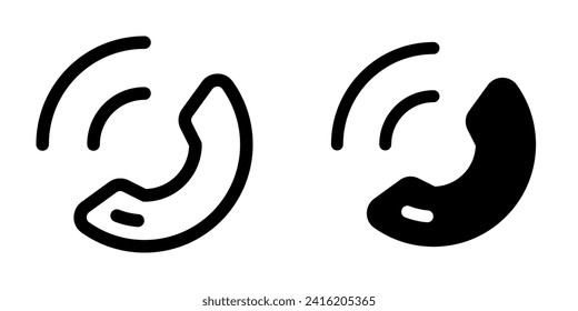 Llamada telefónica vectorial, icono del centro de llamadas. Perfecto para aplicaciones e interfaces web, infografías, presentaciones, marketing, etc.