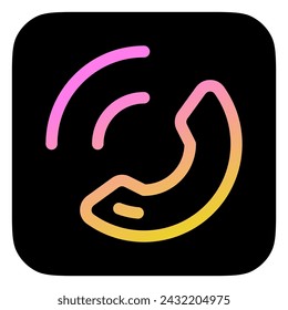 Llamada de teléfono vectorial, icono del centro de llamadas. Perfecto para aplicaciones e interfaces web, infografías, presentaciones, marketing, etc.