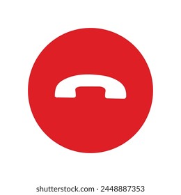vector phone call illustration on white background.