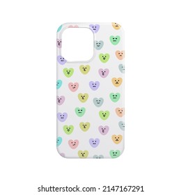 Vector phone case in mesh gradient style. Editable color