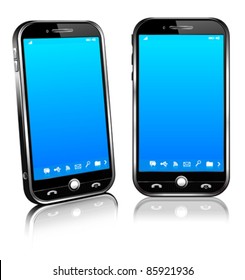 Vector Phone Cell Smart Mobile 3D and 2D